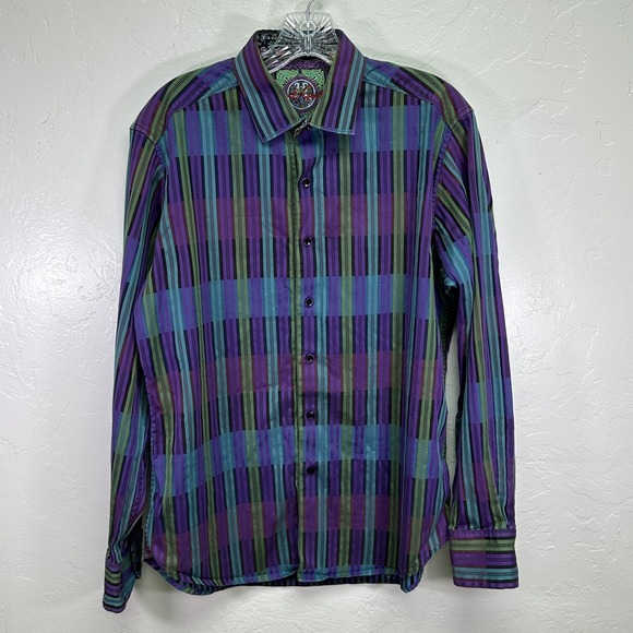 Robert Graham Other - Robert Graham Shirt Mens Medium Classic Fit Striped Unique Dress Casual Button U